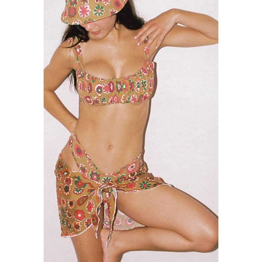 NEW MONTCE floral silk sarong in mazzy